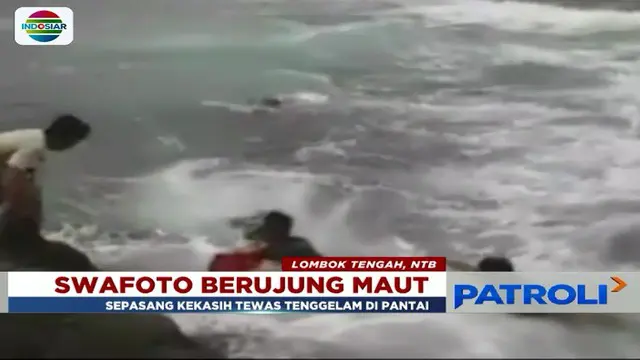 Asyik Swafoto, Dua Sejoli Tewas Tenggelam di Pantai Lombok