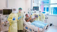 Seorang pria asal Singapura harus merayakan Idul Fitri dari ruangan ICU lantaran masih dirawat karena terinfeksi Virus Corona COVID-19. (Dok: Ng Teng Fong General Hospital)