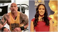 Dwayne Johnson dengan anaknya (Sumber: Instagram/therock)