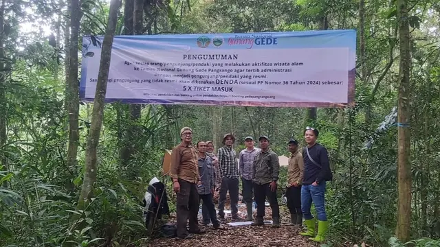 Balai Besar Taman Nasional Gunung Gede Pangrango (TNGGP) mencatat sebanyak 2.658 pendaki ilegal berhasil diamankan dalam dua hari terakhir.
