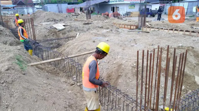 Pembangunan Pasar Tempe di Sengkang (Liputan6.com/Fauzan)