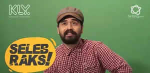 Rizky Hanggono akhirnya merasakan bermain dalam program bintang.com yakni, Selebraksi Tebak Film.