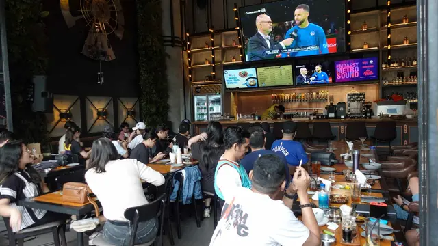 Suasana Nobar NBA All-Star 2024 di Jakarta