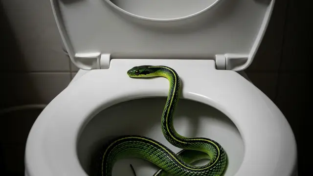 Ular Masuk WC