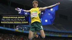 Video perjuangan James Turner, pelari Australia yang berjuang keras untuk mendapatkan emas pada nomor 800 meter
