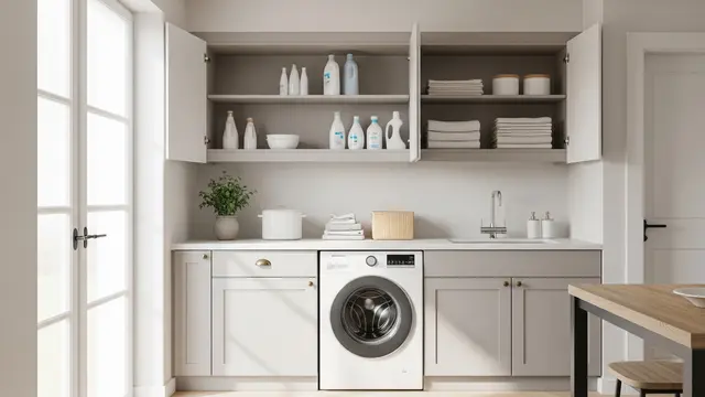 Trik Menata Area Cuci di Dapur Terbuka agar Tidak Terlihat Berantakan/Foto: AI Generated