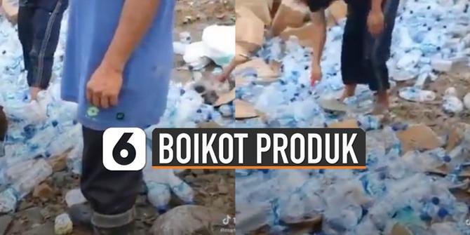 VIDEO: Viral Ratusan Botol Air Mineral Dibuang Demi Boikot Prancis