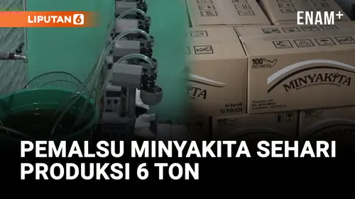 VIDEO: Polda Jawa Timur Gerebek Home Industri Pemalsuan Minyakita