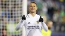 Mantan pemain Manchester United, Javier Hernandez, kini menjalani tahun ketiganya di MLS. Pada Januari 2020, Chicarito dibeli oleh LA Galaxy dari Sevilla dengan banderol sebesar 8,5 juta euro atau sekitar Rp148 miliar. (AFP/Getty Images North America/Steph Chambers)