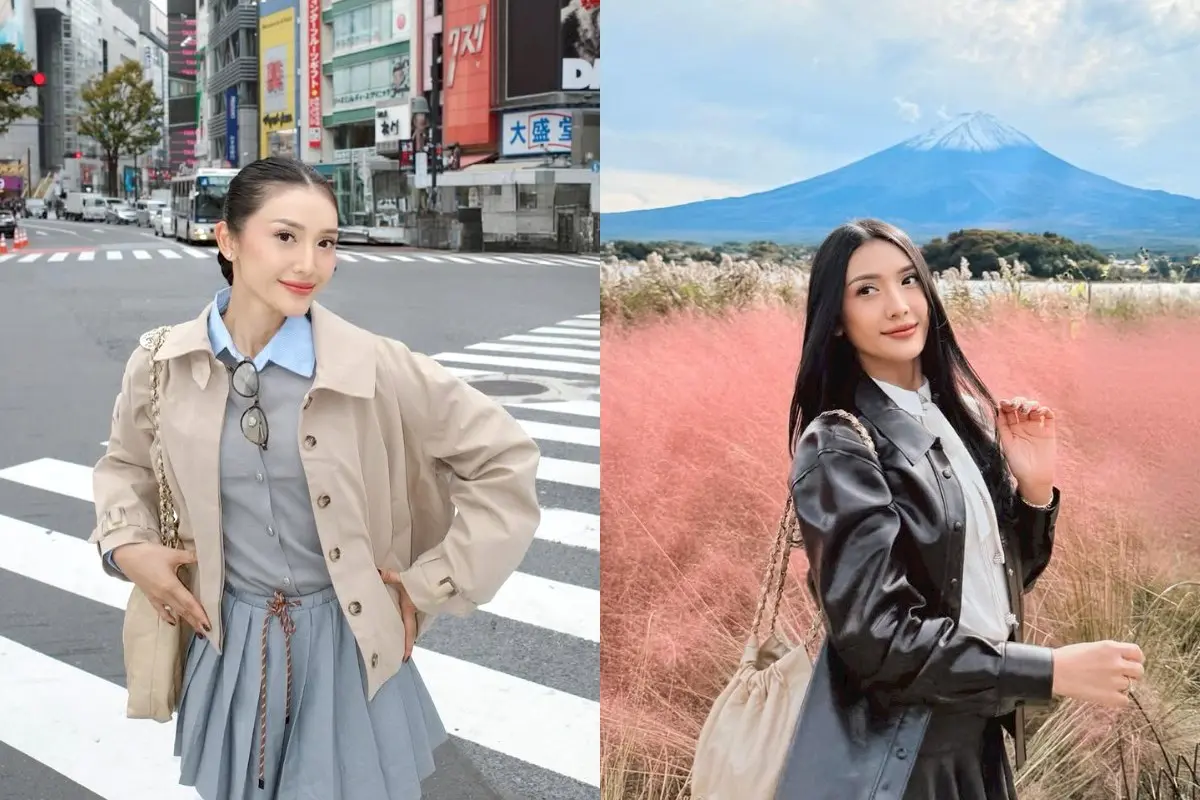 Gaya Preppy Feminin Anissa Aziza di Jepang, Perpaduan Manis Antara Chic dan Playful