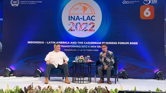 Forum bisnis INALAC 2022 yang akan menjadi wadah bagi para pengusaha dan pelaku ekspor-impor antara Indonesia dengan Amerika Latin-Karibia. Acara ini digelar di Tangerang pada 17-18 Oktober 2022. (Liputan6/Benedikta Miranti).
