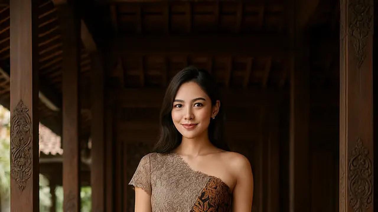 7 Model Dress Batik A-Line Kombinasi Brokat, Cocok untuk Tampil Ramping dan Anggun