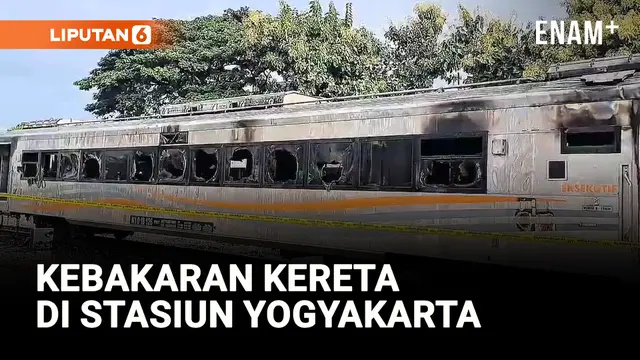 VIDEO: Kebakaran Kereta di Staisun Yogyakarta Tak Ganggu Operasional Perjalanan