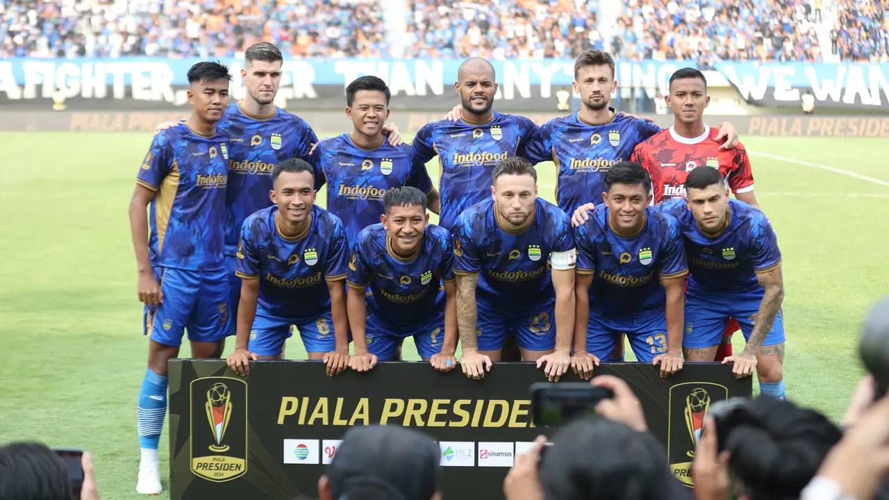 Pembukaan Piala Presiden 2024 antara Persib Bandung melawan PSM Makassar.