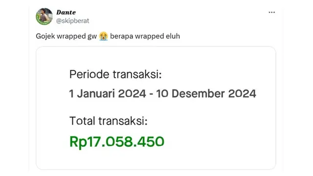 6 Potret Gojek Wrapped Netizen Lebih dari 10 Juta,