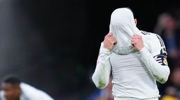 Bermain di Stadion Bernabeu, Los Blancos tumbang dengan skor 1-2 dari sang tamu. (AP Photo/Manu Fernandez)