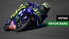 Berita video Valentino Rossi cetak keliling garis katulistiwa pada balapan di Sirkuit Jerez, Spanyol.