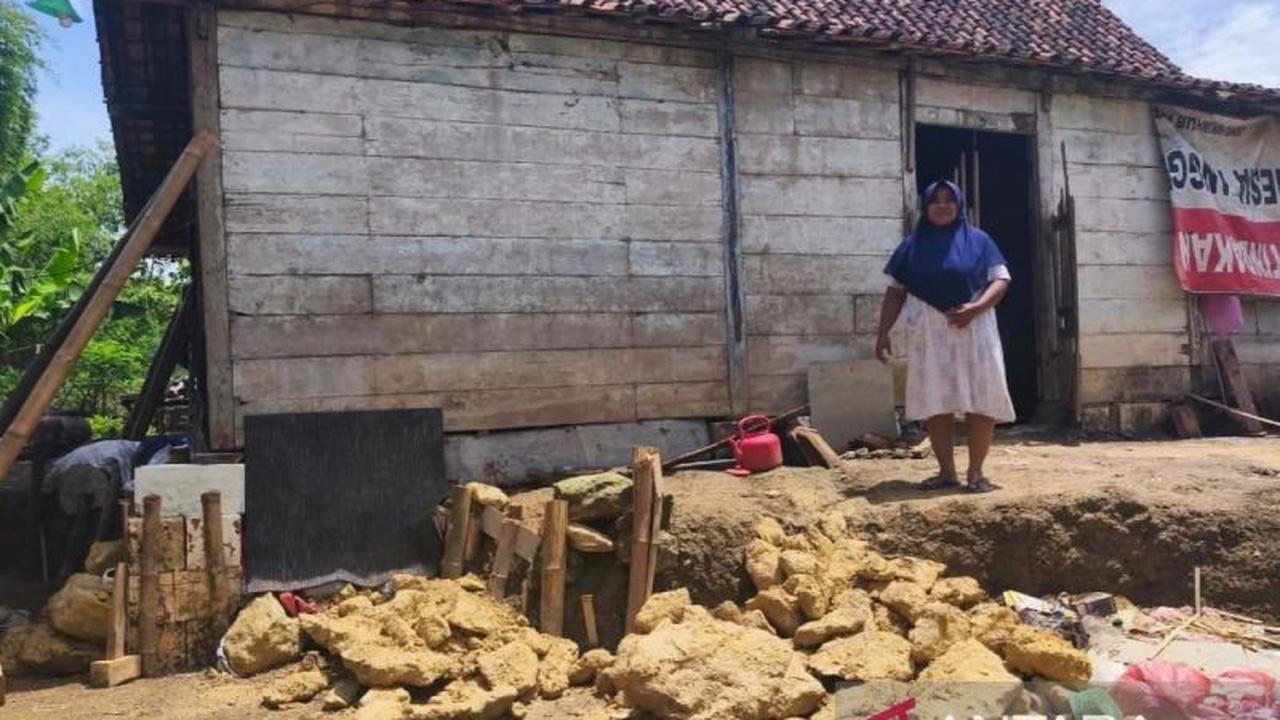 Pergerakan Tanah Blora Rusak Tiga Rumah Warga, Diduga Akibat Gerusan Sungai Lusi