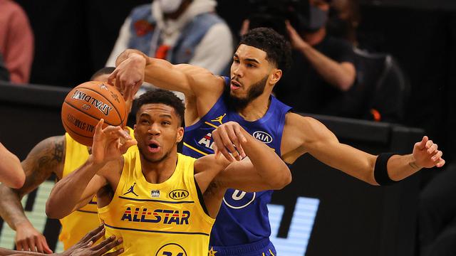 Nba All Star 2021 Team Lebron Bantai Team Durant Giannis Antetokounmpo Sabet Mvp Ragam Bola Com
