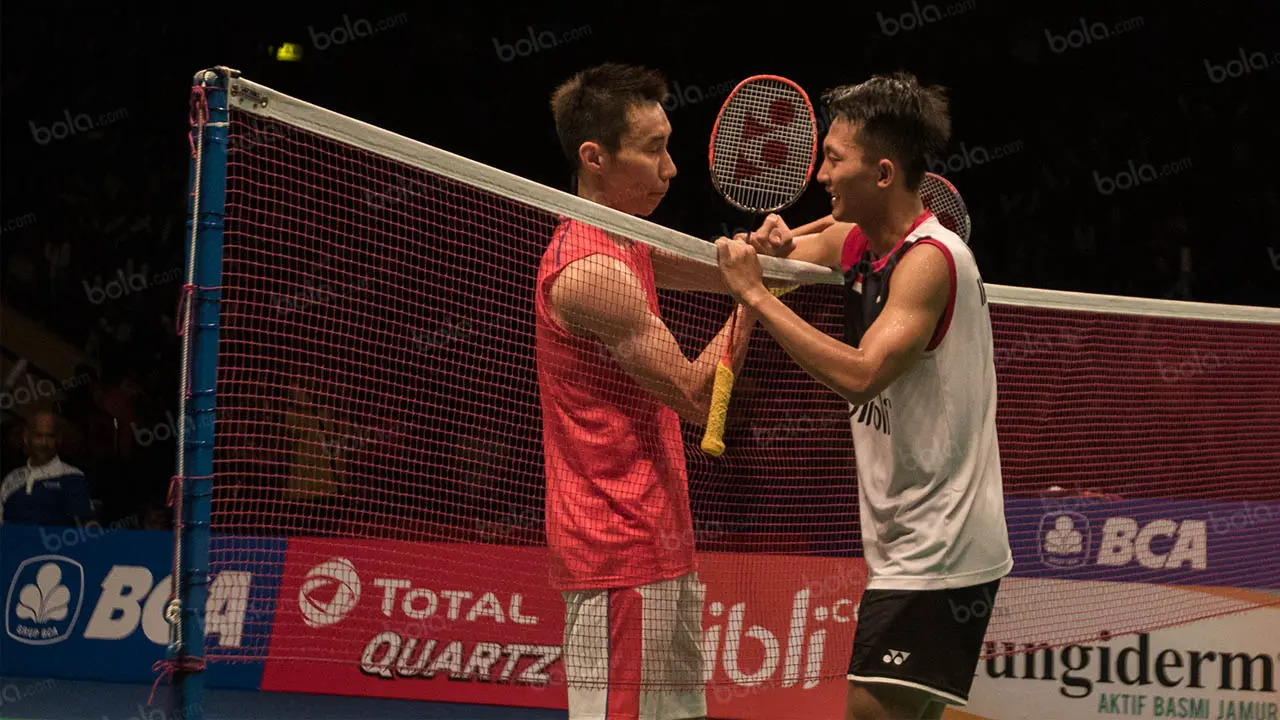 Ihsan Maulana Mustofa dan Lee Chong Wei