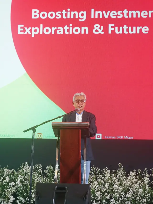 kata Kepala SKK Migas Dwi Soetjipto dalam CEO Forum Tahun 2024 yang mengangkat tema “Boosting Investment for Massive Exploration & Future Growth in Indonesia Upstream Oil and Gas” di Bogor, Sabtu (3/2/2024). (Dok SKK Migas)