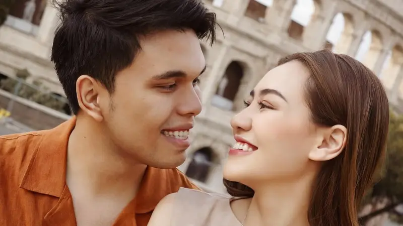 7 Momen Romantis Aaliyah Massaid dan Thariq Halilintar Bulan Madu di Roma, Italia