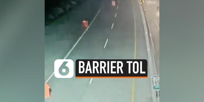 VIDEO: Misterius, Barrier di Tol Bergerak Sendiri