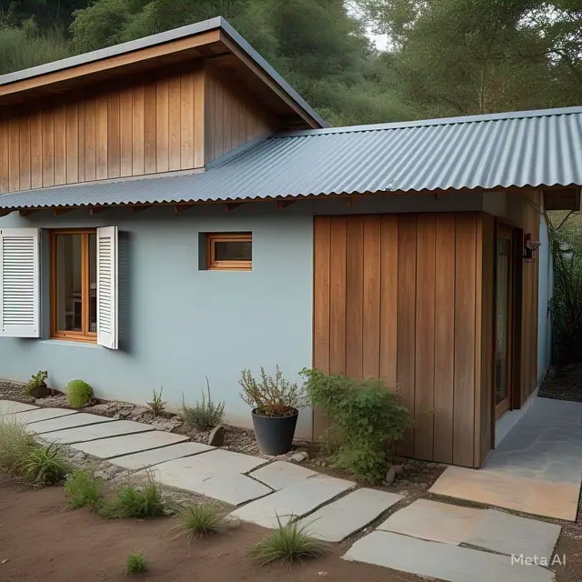 Model Rumah Minimalis Atap Dak Cor Lebar Tanpa Sambungan