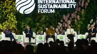 Transportasi darat menjadi kontributor utama emisi karbon global menjadi salah satu isu yang dibahas pada rangkaian Indonesia International Sustainability Forum (ISF) 2024.