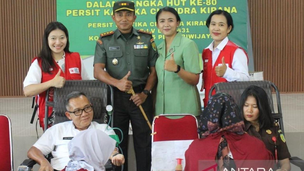 PMI dan Kodim 0431 Bangka Barat Sumbang 51 Kantong Donor Darah untuk RSUD