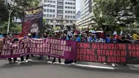 Aksi Solidaritas untuk Andrie Yunus Menggema di Depan MK