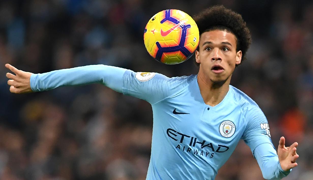 Leroy Sane (52 juta euro) - Sane didatangkan Manchester City dari FC Schalke pada musim 2016/2017 dengan harga transfer sebesar 52 juta euro. (AFP/Paul Ellis)