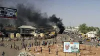 Ledakan bom di Kota Gombe, Nigeria. (Aljazeera.com) 