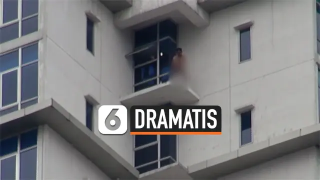 VIDEO: Nyaris Bunuh Diri, Pria ini Diselamatkan Secara Dramatis