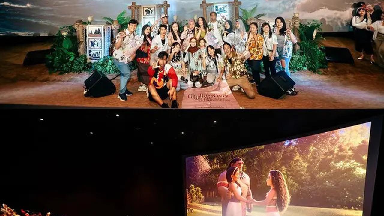 6 Potret Lyodra Ginting di Premiere Film Moana 2, Ditemani Randy Martin
