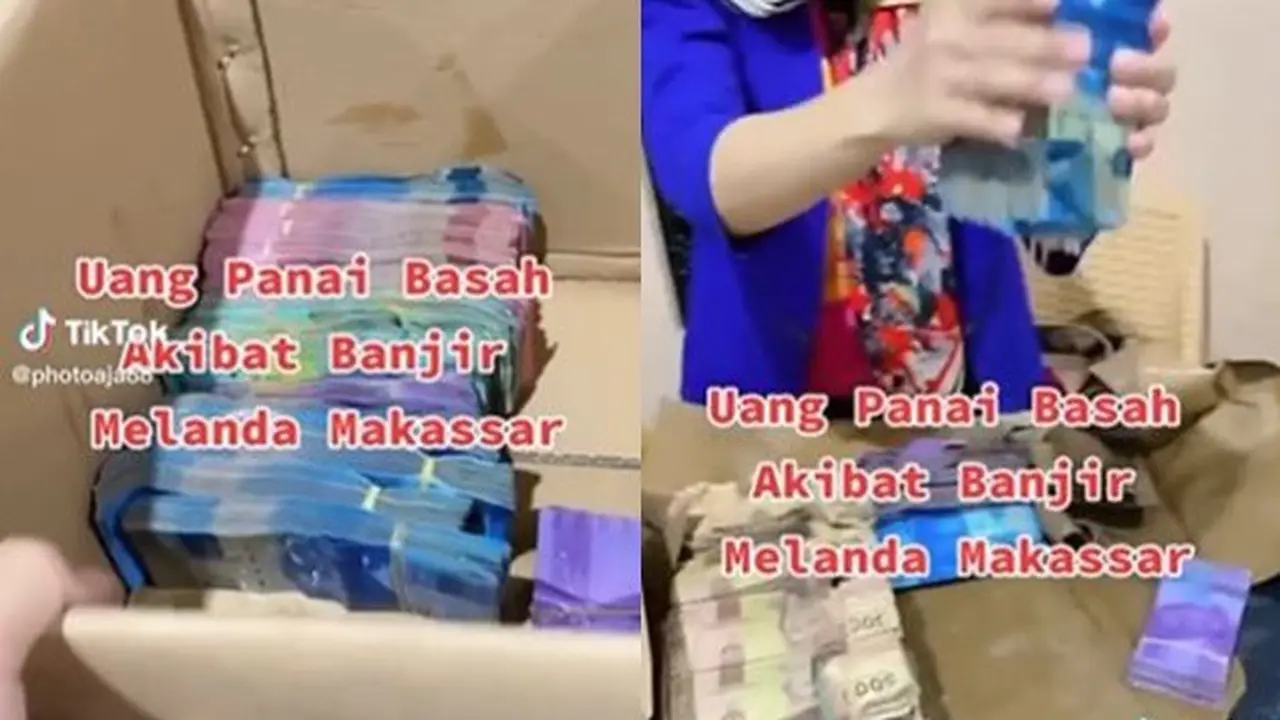 Bak Cucian, Wanita Ini Peras Uang Panai Ratusan Juta yang Basah Terkena Banjir di Makassar