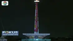 Sambut Asian Games 2018, Monumen Nasional atau monas akan dipercantik dengan kehadiran video mapping.