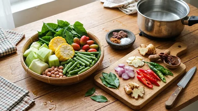 Resep Sayur Asem Bumbu Iris/AI Generated