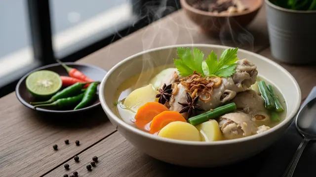Resep Sop Kampung Sederhana untuk Cuaca Dingin/Gemini AI