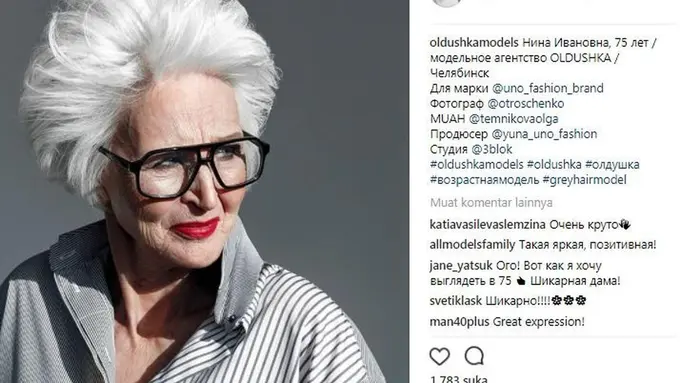 [Bintang] Nggak Cuma Kids Jaman Now, Gaya Lansia Ini Tetap Eksis di Dunia Fashion