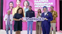 Indosat Ooredoo Hutchison merilis progam pemberdayaan perempuan digital SheHacks 2023. (Foto: Indosat)