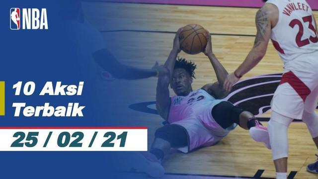 Berita Video 10 Aksi Terbaik NBA 25 Februari 2021, Melihat Slam Dunk Keren LeBron James (25/2/2021)