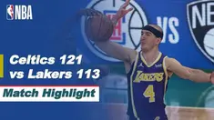 Berita video highlights NBA pertandingan Boston Celtics melawan LA Lakers, Jumat (16/4/2021).