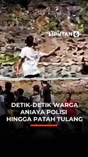 Detik-Detik Warga Aniaya Polisi Hingga Tulang Patah
