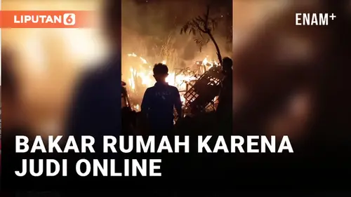 VIDEO: Tak Dikasih Uang Buat Bayar Judi Online, Pemuda di Gunungkidul Bakar Rumah