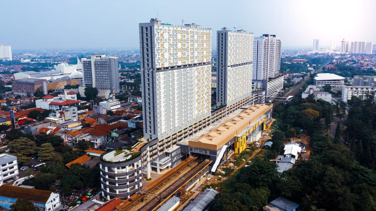 Samesta Mahata Margonda, hunian berkonsep TOD yang dikembangkan Perumnas terintegrasi dengan stasiun. (Perumnas)