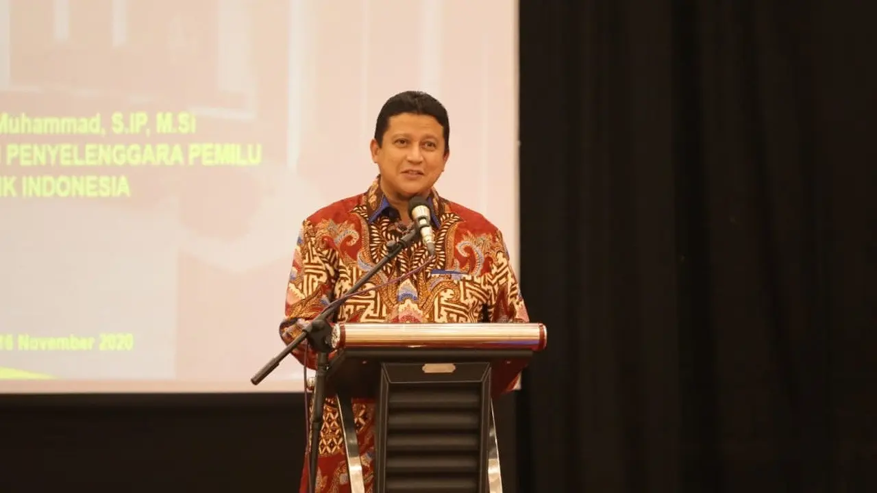 Ketua Dewan Kehormatan Penyelenggara Pemilu (DKPP) Prof. Muhammad (Arfandi Ibrahim/Liputan6.com)