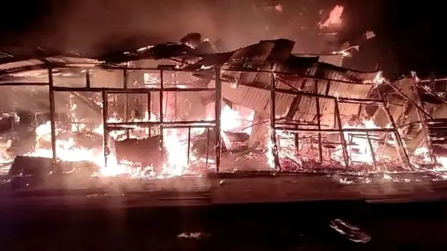 Kebakaran di Medan