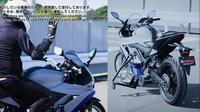 Yamaha R25 digunakan untuk tes teknologi Self-Balancing. (source: tangkapan layar kanal youtube resmi Yamaha Jepang)