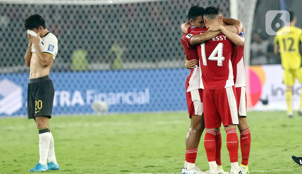 Timnas Indonesia unggul atas China 1-0. (Liputan6.com/Angga Yuniar)